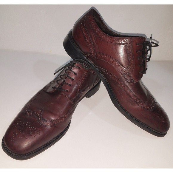 Cole Haan Wing Tip Oxfords Leather Shoes Mens Size 10 M Burgundy main image 11
